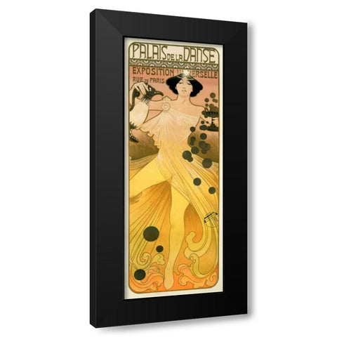 Palais de la  Danse Black Modern Wood Framed Art Print with Double Matting by Orazi, Manuel