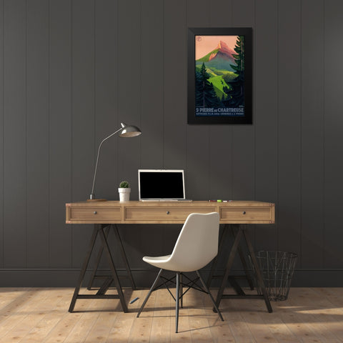 St. Pierre de Chartreuse Black Modern Wood Framed Art Print by Broders, Roger