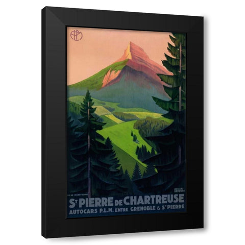 St. Pierre de Chartreuse Black Modern Wood Framed Art Print by Broders, Roger