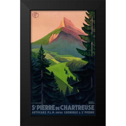 St. Pierre de Chartreuse Black Modern Wood Framed Art Print by Broders, Roger