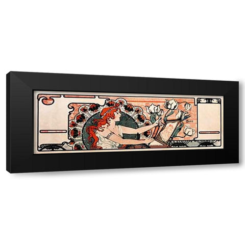 La Lithographie Black Modern Wood Framed Art Print with Double Matting by Marie, Gustave
