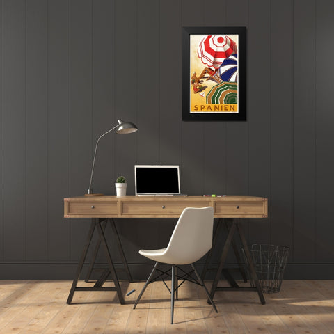 Spanien Black Modern Wood Framed Art Print by Morell, Jose