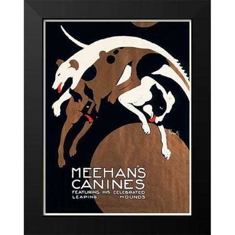 Meehanâ€™s Canines Black Modern Wood Framed Art Print by Iannelli, Alfonso