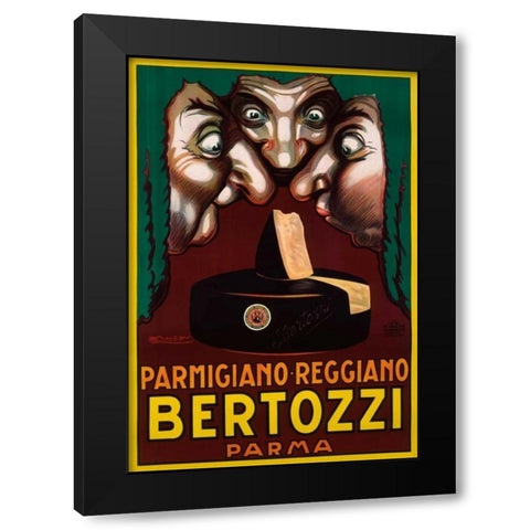 Bertozzi Black Modern Wood Framed Art Print with Double Matting by Mauzan, Luciano Archille
