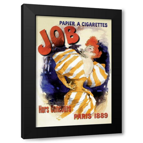 Job, 1889 Black Modern Wood Framed Art Print with Double Matting by Cheret, Jules