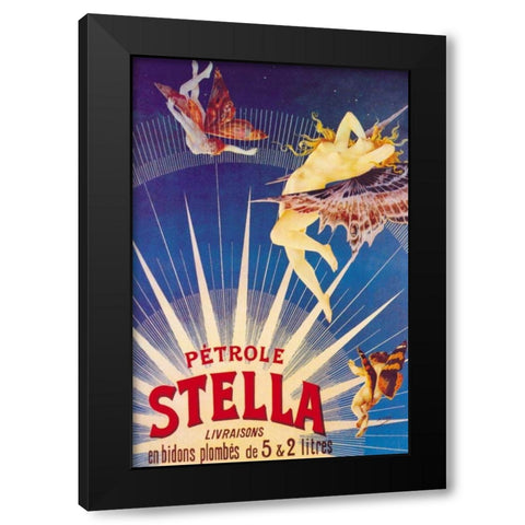 Petrole Stella, 1897 Black Modern Wood Framed Art Print by Gray, Henri
