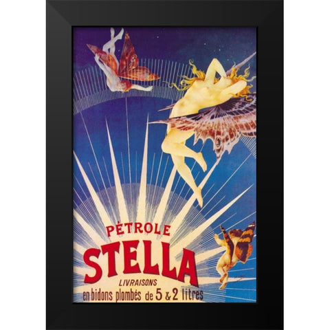 Petrole Stella, 1897 Black Modern Wood Framed Art Print by Gray, Henri