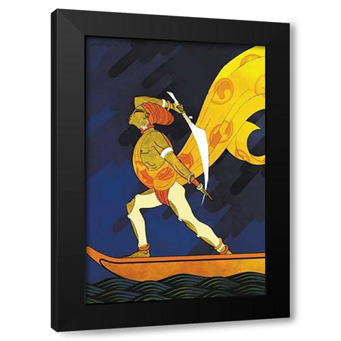 The Bark of the False Caliph, 1926 Black Modern Wood Framed Art Print with Double Matting by McIntosh, Frank