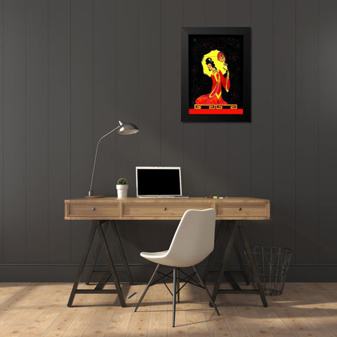 The Princess Badour, 1926 Black Modern Wood Framed Art Print by McIntosh, Frank