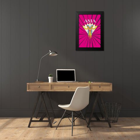 Indian Dance, 1927 Black Modern Wood Framed Art Print by McIntosh, Frank