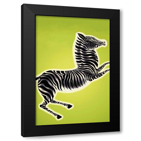Zebra, 1933 Black Modern Wood Framed Art Print with Double Matting by McIntosh, Frank