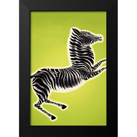 Zebra, 1933 Black Modern Wood Framed Art Print by McIntosh, Frank