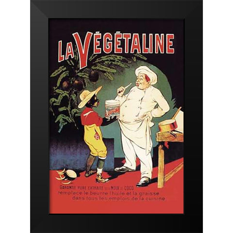 La Vegetaline Black Modern Wood Framed Art Print by Oge, Eugene