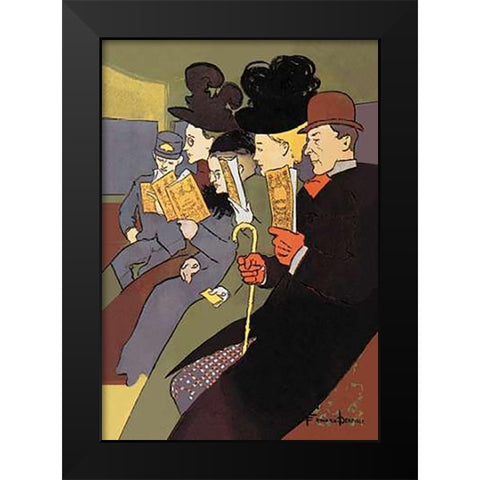 Media, 1897, 1897 Black Modern Wood Framed Art Print by Penfield, Edward