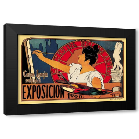 Centro de las Bellas Artes Exposicion 1900, 1900 Black Modern Wood Framed Art Print by Unknown