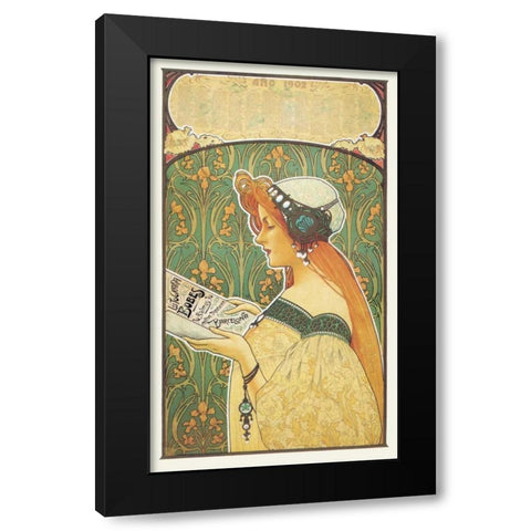 Lithografia Bobes, 1900 Black Modern Wood Framed Art Print by Unknown