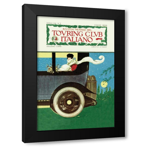 Touring Club Italiano Black Modern Wood Framed Art Print with Double Matting by Unknown