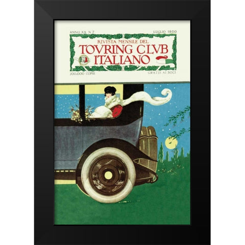 Touring Club Italiano Black Modern Wood Framed Art Print by Unknown