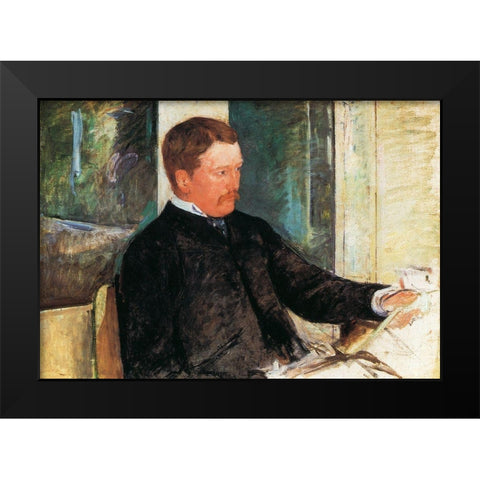 Alexander J 1880 Black Modern Wood Framed Art Print by Cassatt, Mary