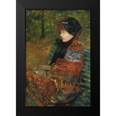 Autumn 1880 Black Modern Wood Framed Art Print by Cassatt, Mary