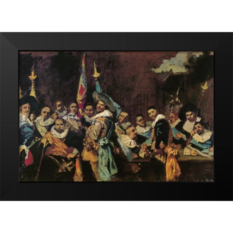 Copy After Frans Hals 1873 Black Modern Wood Framed Art Print by Cassatt, Mary