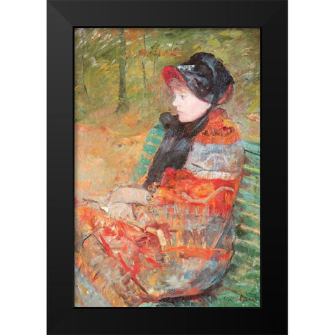 Profile Portrait Of Lydia 1880 Black Modern Wood Framed Art Print by Cassatt, Mary