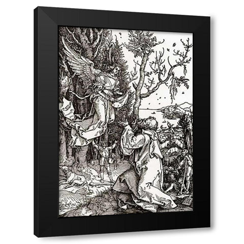 Life Of The Virgin 2 Black Modern Wood Framed Art Print by Durer, Albrecht