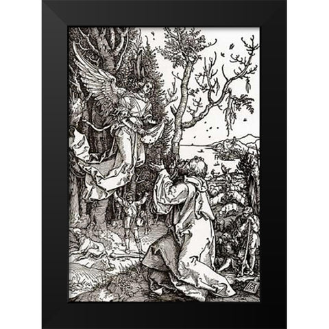 Life Of The Virgin 2 Black Modern Wood Framed Art Print by Durer, Albrecht