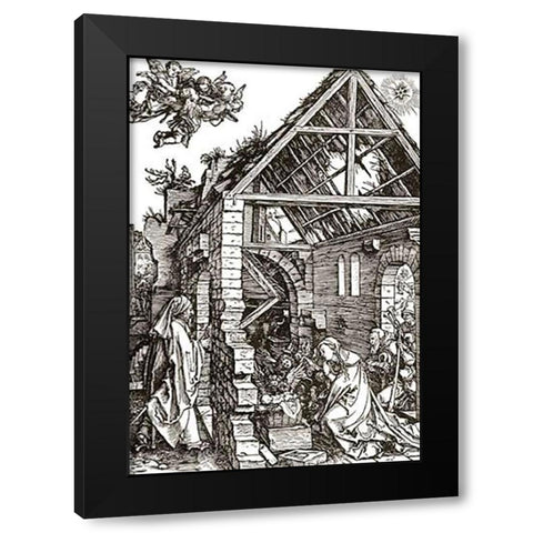 Life Of The Virgin 9 Black Modern Wood Framed Art Print by Durer, Albrecht