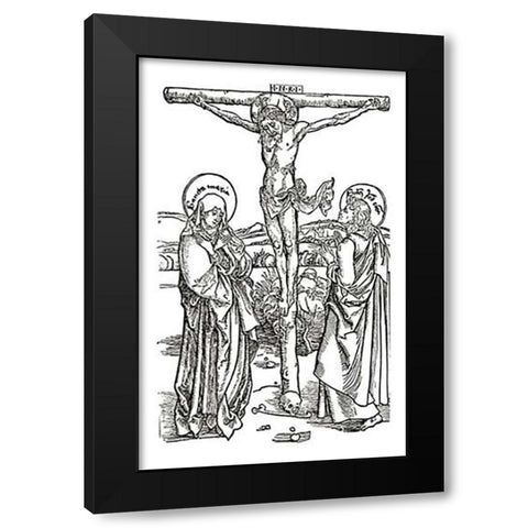 Opus Speciale MissaMaps Black Modern Wood Framed Art Print by Durer, Albrecht