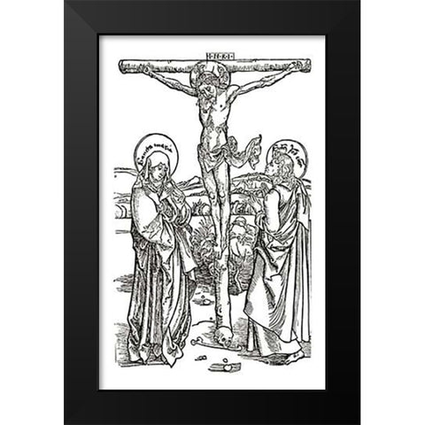 Opus Speciale MissaMaps Black Modern Wood Framed Art Print by Durer, Albrecht