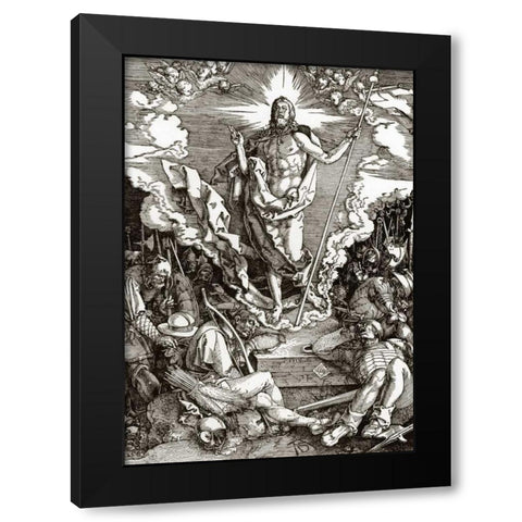The Great Passion 12 Black Modern Wood Framed Art Print with Double Matting by Durer, Albrecht