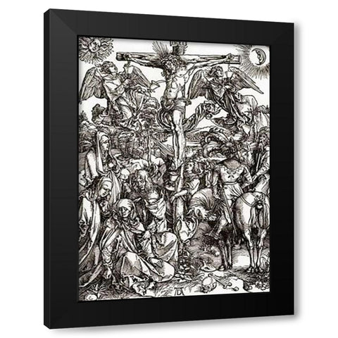 The Great Passion 5 Black Modern Wood Framed Art Print by Durer, Albrecht