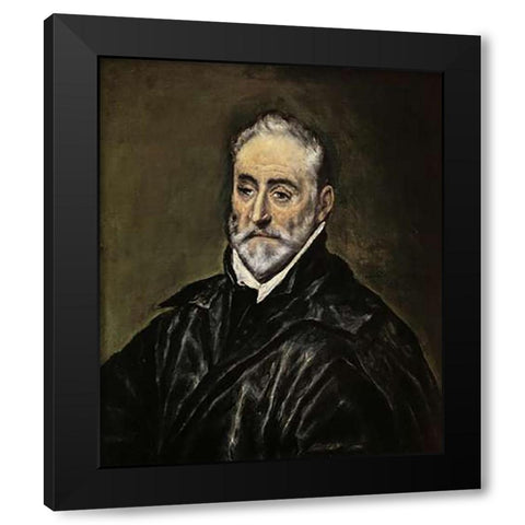 Antonio De Covarrubias Black Modern Wood Framed Art Print by Greco, El