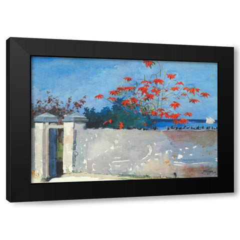 A Wall Nassau Black Modern Wood Framed Art Print with Double Matting by Homer, Winslow