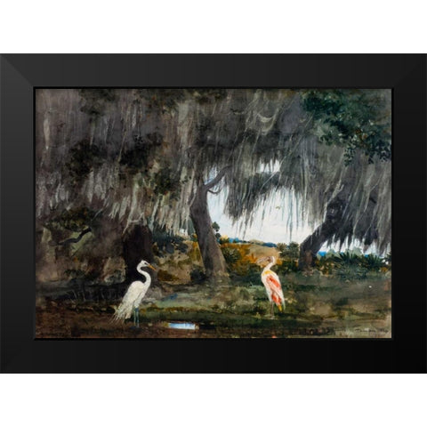 At Tampa Black Modern Wood Framed Art Print by Homer, Winslow