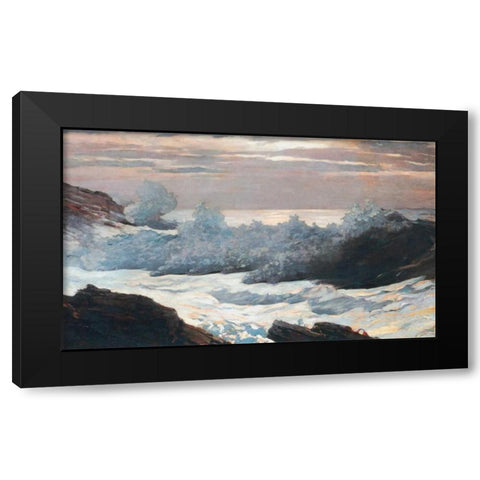 Early Morning After A Storm On The Sea Black Modern Wood Framed Art Print with Double Matting by Homer, Winslow