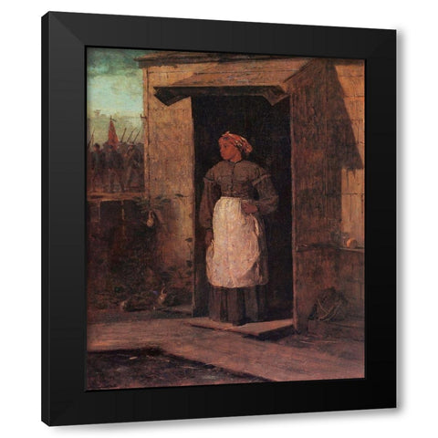 Near Andersonville Black Modern Wood Framed Art Print with Double Matting by Homer, Winslow