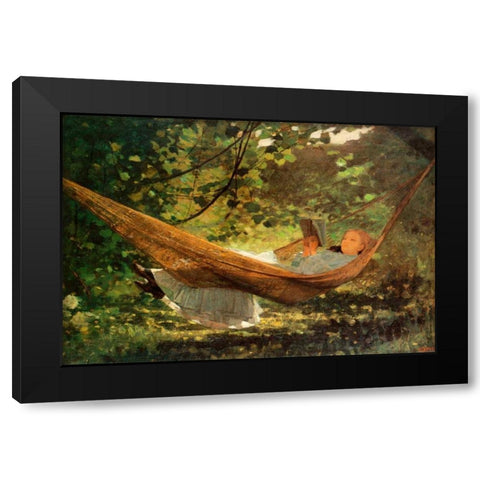 Sunlight And Shadow Black Modern Wood Framed Art Print with Double Matting by Homer, Winslow