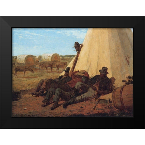 The Bright Side Black Modern Wood Framed Art Print by Homer, Winslow