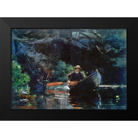 The Guide Black Modern Wood Framed Art Print by Homer, Winslow