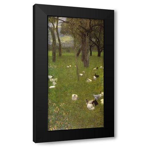 After The Rain 1899 Black Modern Wood Framed Art Print with Double Matting by Klimt, Gustav