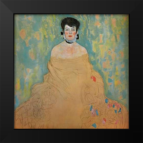 Amalie Zuckerkandl 1918 Black Modern Wood Framed Art Print by Klimt, Gustav