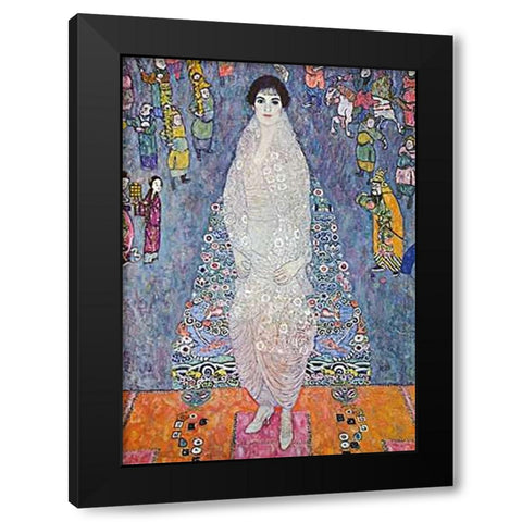 Baroness Ellizabeth Bachofen-Echt 1914 Black Modern Wood Framed Art Print with Double Matting by Klimt, Gustav