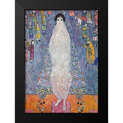 Baroness Ellizabeth Bachofen-Echt 1914 Black Modern Wood Framed Art Print by Klimt, Gustav