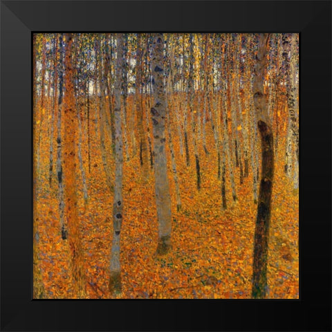 Beech Forest I 1902 Black Modern Wood Framed Art Print by Klimt, Gustav
