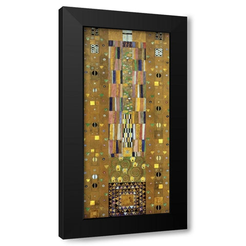 Cartoon For The Stoclet Frieze Black Modern Wood Framed Art Print with Double Matting by Klimt, Gustav