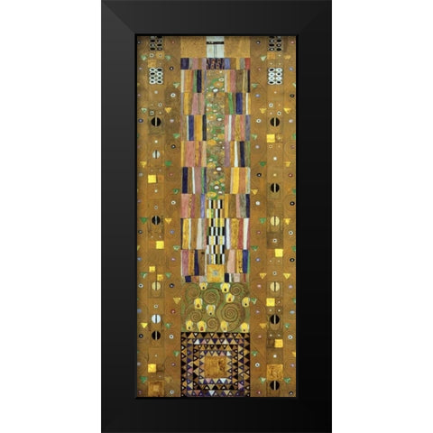 Cartoon For The Stoclet Frieze Black Modern Wood Framed Art Print by Klimt, Gustav
