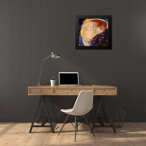 Danae 1908 Black Modern Wood Framed Art Print by Klimt, Gustav