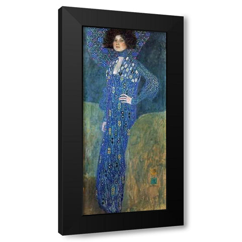 Emilie Floge 1902 Black Modern Wood Framed Art Print with Double Matting by Klimt, Gustav